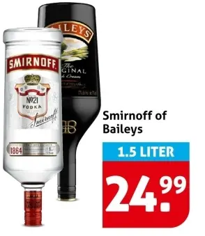 Aanbieding: Smirnoff or Baileys