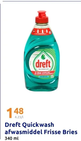 Aanbieding: Quickwash afwasmiddel Frisse Bries