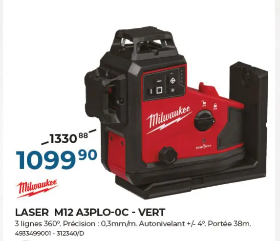 Offre: Laser m12 a3plo-0c - vert