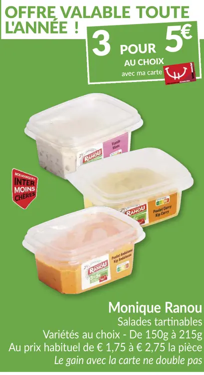 Offre: Salades tartinables