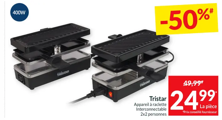 Offre: Appareil à raclette Interconnectable