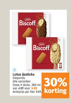 Aanbieding: Lotus ijssticks