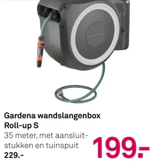 Aanbieding: Gardena wandslangenbox Roll-up S
