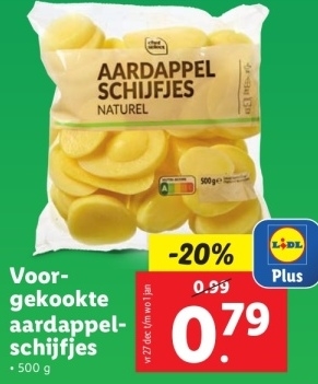 Aanbieding: AARDAPPEL SCHIJFJES NATUREL