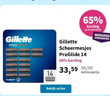 Aanbieding: Gillette Scheermesjes ProGlide
