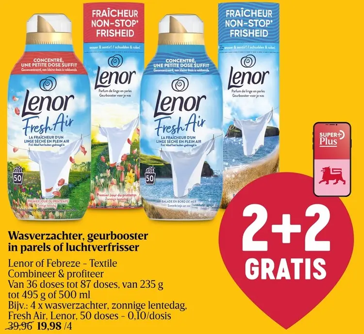 Promotie: Wasverzachter, geurbooster in parels of luchtverfrisser