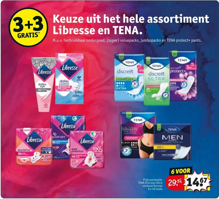 Aanbieding: TENA Discreet Ultra verband Normal