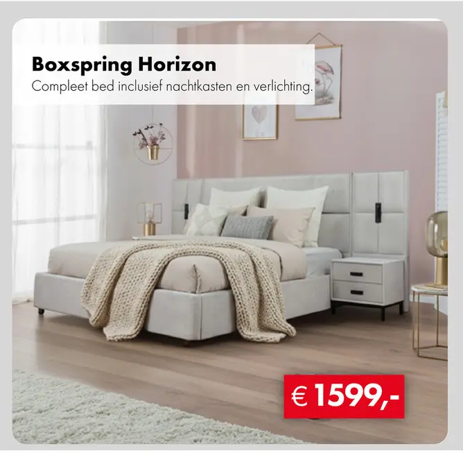 Promotie: Boxspring Horizon
