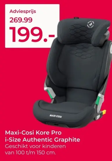 Aanbieding: Maxi-Cosi Kore Pro i-Size Authentic Graphite
