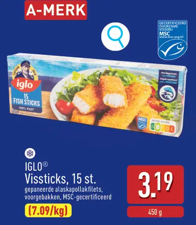 Promotie: IGLO® Vissticks, 15 st.