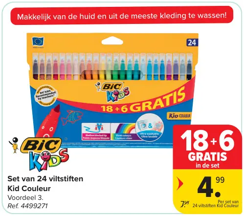 Promotie: Set van viltstiften Kid Couleur
