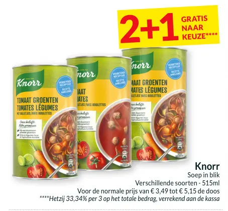 Promotie: Soep in blik