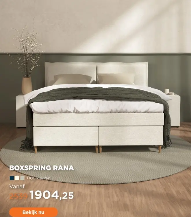 Aanbieding: Boxspring rana