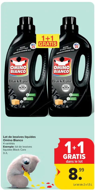Offre: Lot de lessives liquides Black Care