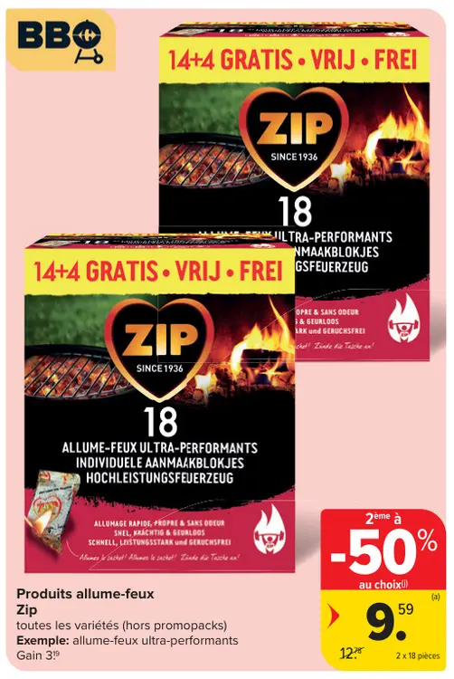 Offre: Produits allume-feux