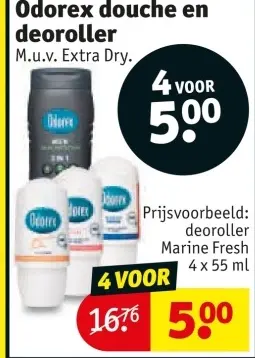 Aanbieding: Odorex douche en deoroller