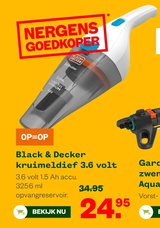 Aanbieding: Kruimeldief 3.6 volt