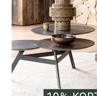 Aanbieding: Raj, Salontafel Draaibaar - Ca. 120 X 100 Cm - Primo Laminato