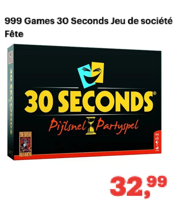 Offre: 30 Seconds Jeu de société
