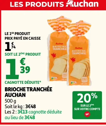 Promotie: Brioche tranchée