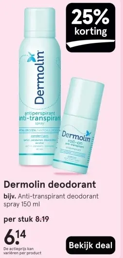 Aanbieding: Dermolin deodorant