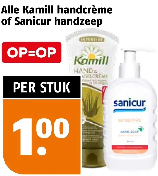 Aanbieding: Handcrème of handzeep