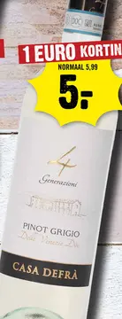 Aanbieding: Casa Defra Pinot Grigio 75 cl