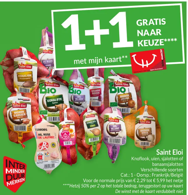 Promotie: Knoflook, uien, sjalotten of banaansjalotten