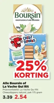 Aanbieding: Alle Boursin of La Vache Qui Rit