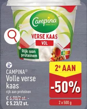 Promotie: Volle verse kaas