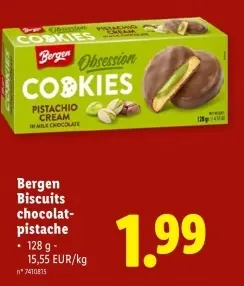 Offre: Biscuits chocolat-pistache
