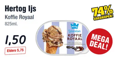 Aanbieding: Hertog Koffie Royaal Ijs