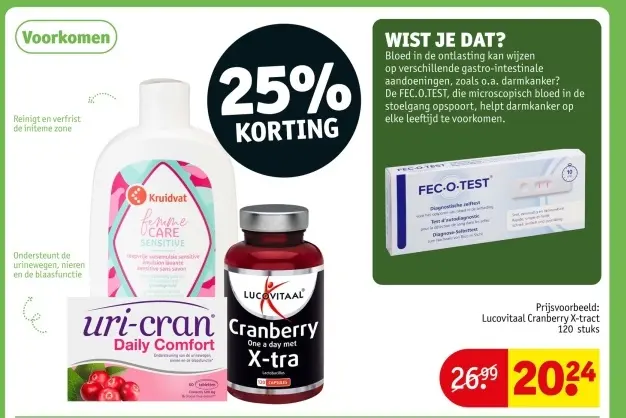Promotie: Cranberry X-tract