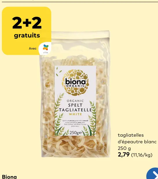 Offre: Tout l'assortiment de pâtes