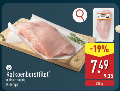 Promotie: Kalkoenborstfilet