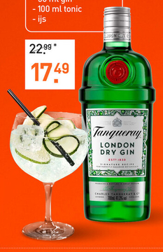 Aanbieding: Tanqueray London Dry 70CL Mixen