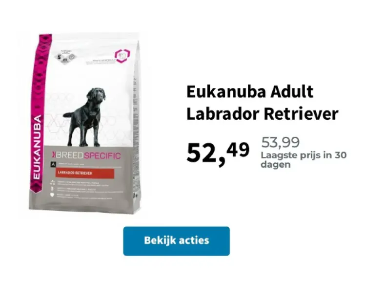 Aanbieding: Eukanuba Adult Labrador Retriever