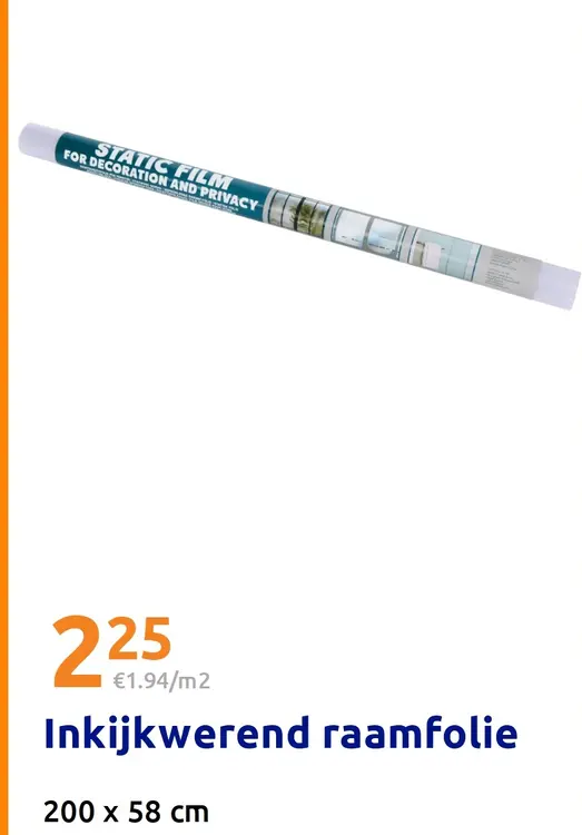 Promotie: Inkijkwerend raamfolie