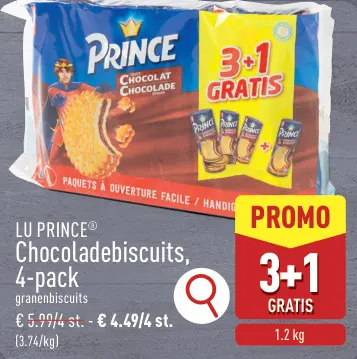 Promotie: Chocoladebiscuits, 4-pack