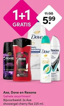 Aanbieding: Axe, Dove en Rexona Gehele assortiment