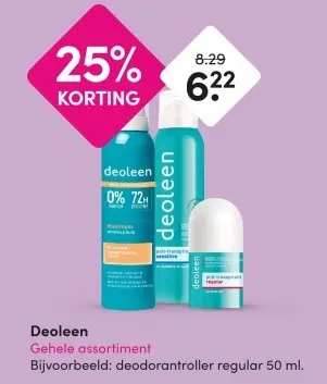 Aanbieding: Gehele assortiment Deoleen