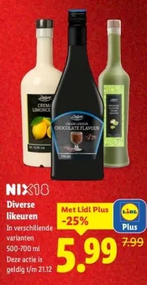 Aanbieding: Diverse likeuren