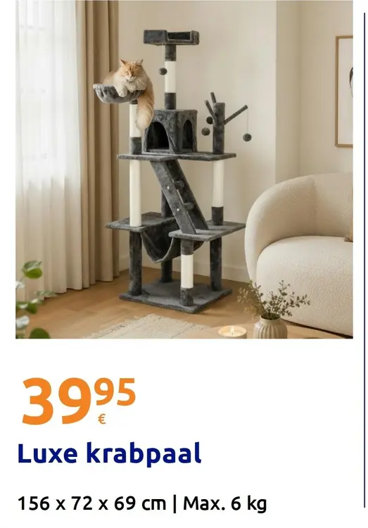 Promotie: Luxe krabpaal