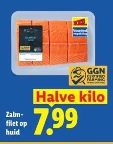 Aanbieding: Zalmfilet op huid
