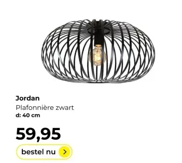 Aanbieding: Jordan Plafonnière zwart