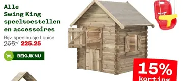 Aanbieding: Swing King speeltoestellen en accessoires