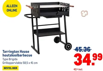 Aanbieding: Tarrington House houtskoolbarbecue
