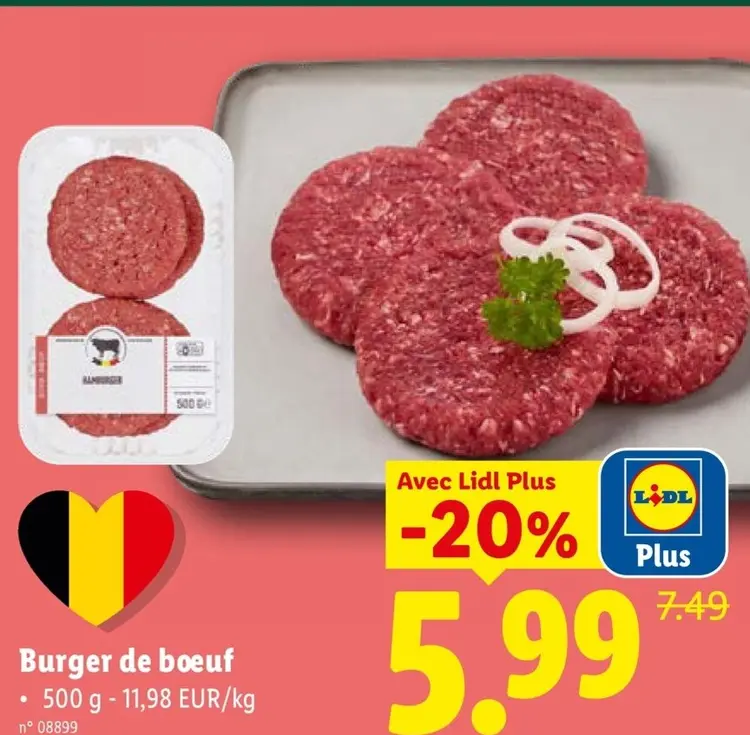 Offre: Burger de bœuf