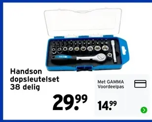 Aanbieding: Handson dopsleutelset