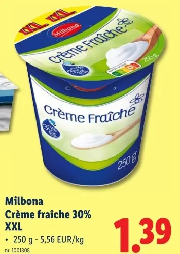 Promotie: Crème fraîche 30%